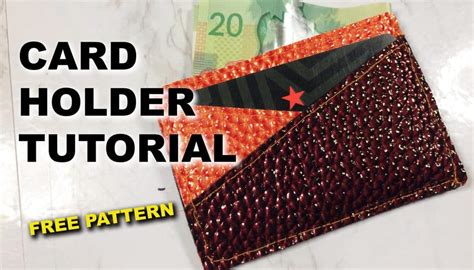 elegant card holder pattern free.